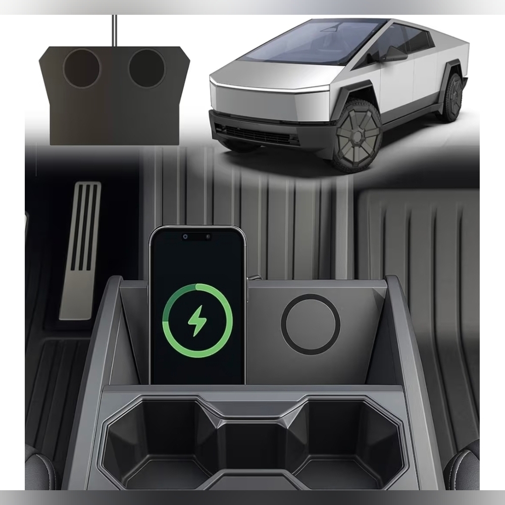 Dual Charging Pad Cybertruck 2024-2026 Center Console Magsafe Wireless MSRP $100